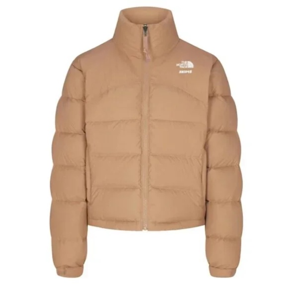 SKIMS X THE NORTH FACE 2000 RETRO NUPTSE JACKET  Ochre Size Medium - Picture 1 of 2